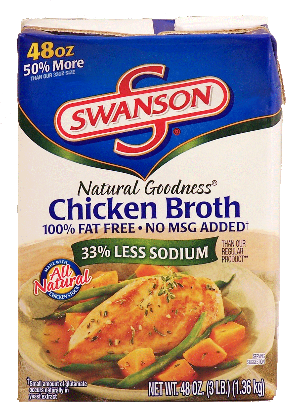 Swanson Chicken Broth Rtsb Natural Goodness 100% Fat Free All Natural Full-Size Picture